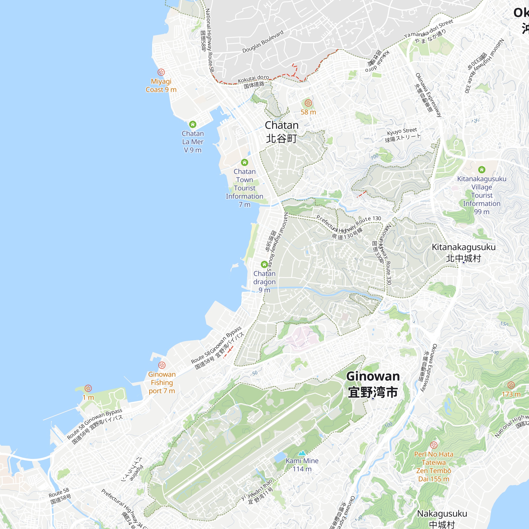 Chatan dragon map