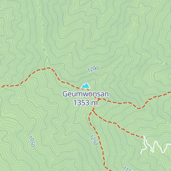 Map of Geumwonsan