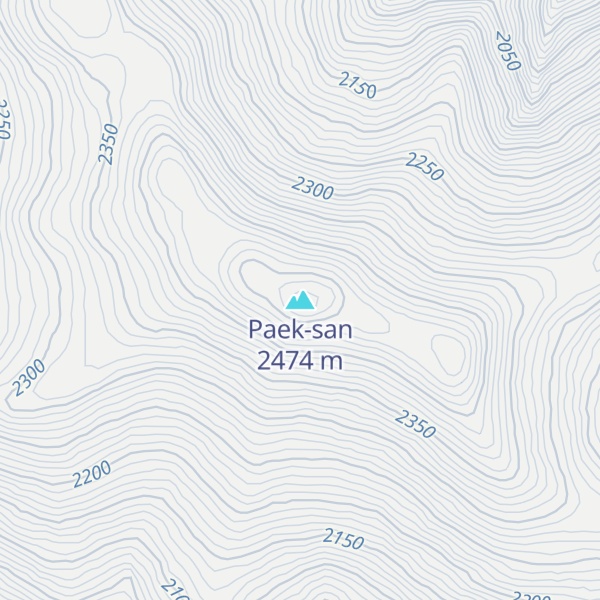 Map of Paek-san
