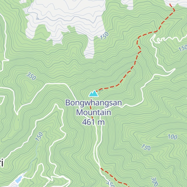 Map of Bongwhangsan Mountain