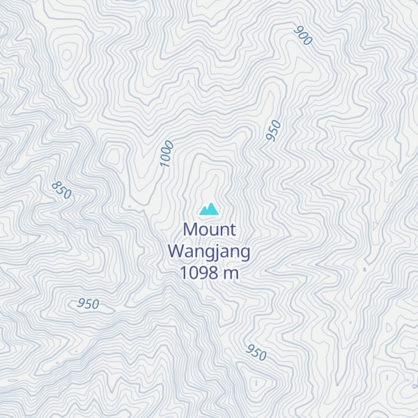 Map of Mount Wangjang