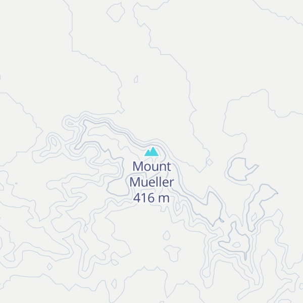 Map of Mount Mueller