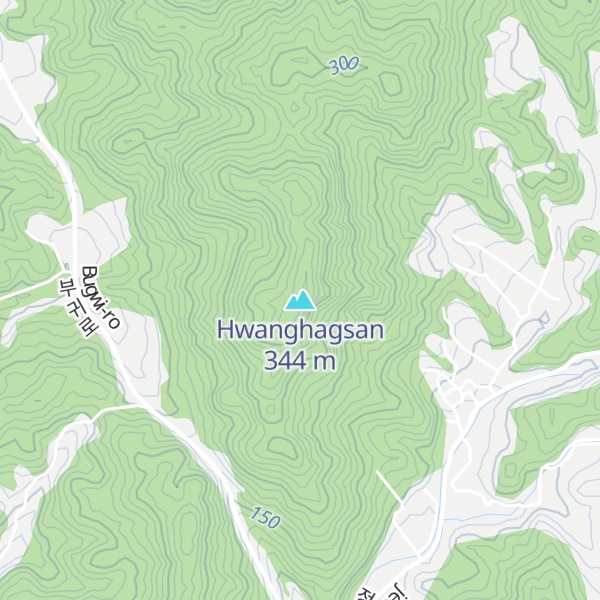 Map of Hwanghagsan