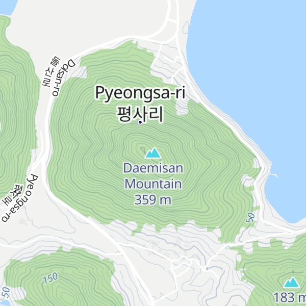 Map of Daemisan Mountain