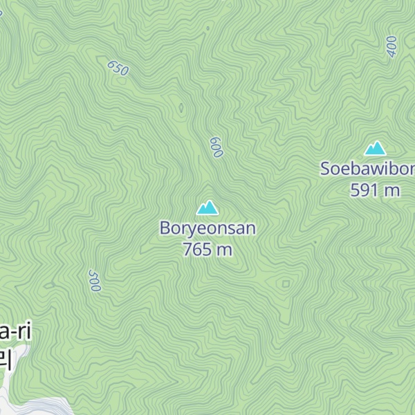 Map of Boryeonsan