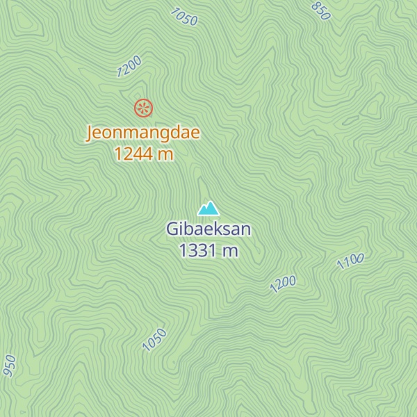 Map of Gibaeksan