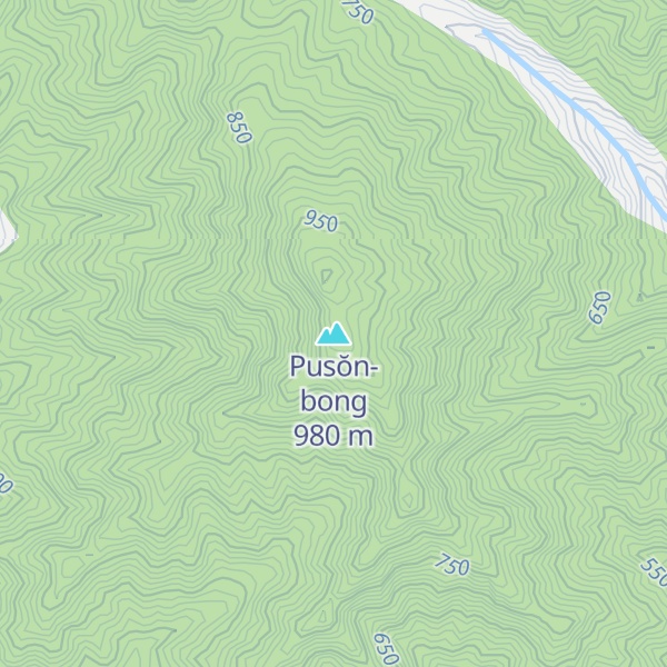 Map of Pusŏn-bong