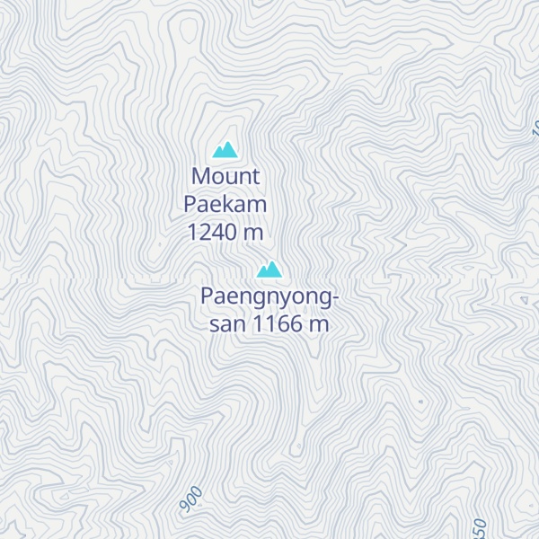 Map of Paengnyong-san