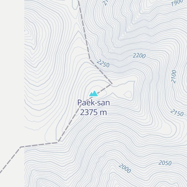 Map of Paek-san
