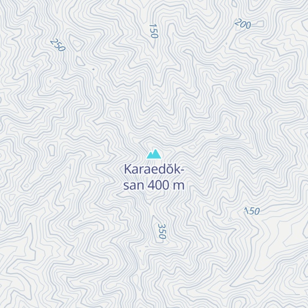 Map of Karaedŏk-san