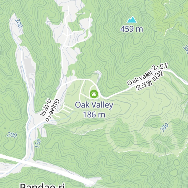Map of Oak Valley