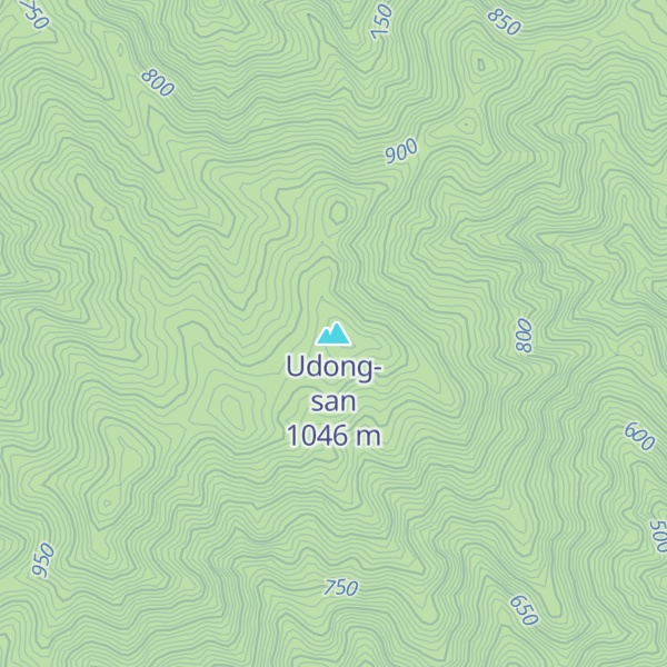Map of Udong-san