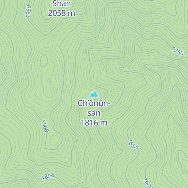 Map of Ch’ŏnŭn-san