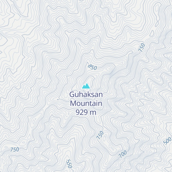 Map of Guhaksan Mountain