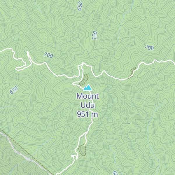 Map of Mount Udu