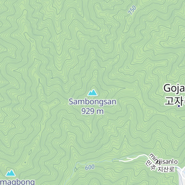Map of Sambongsan