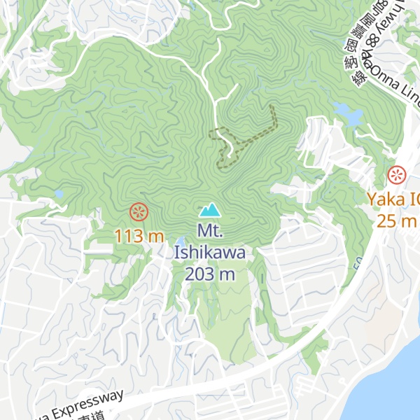 Map of Mt. Ishikawa