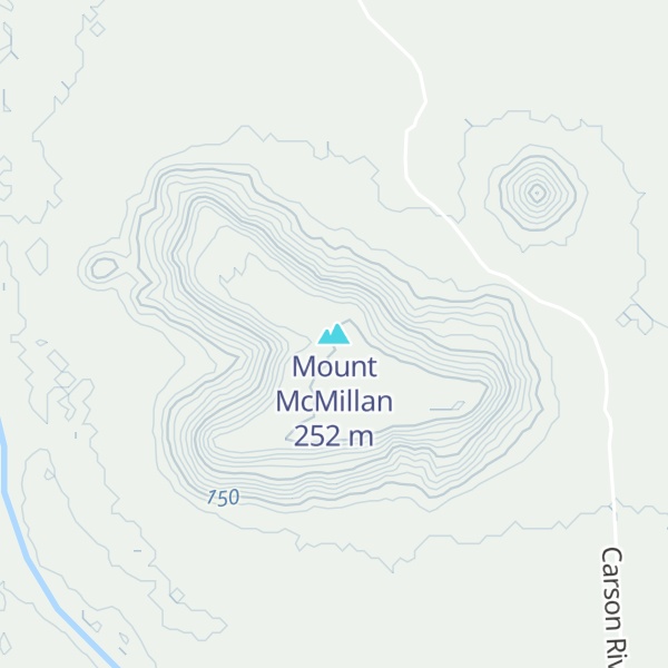 Map of Mount McMillan