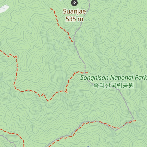 Map of Daewangbong
