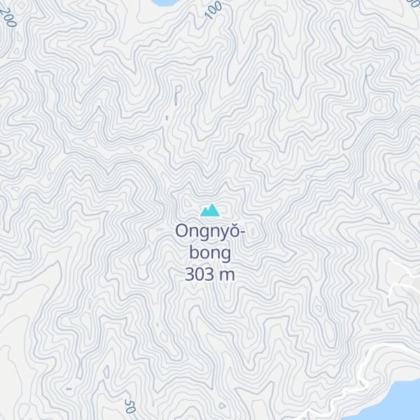 Map of Ongnyŏ-bong
