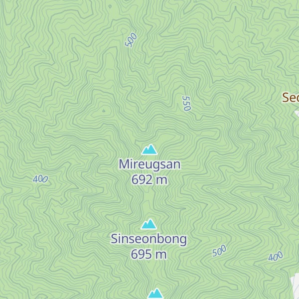 Map of Mireugsan