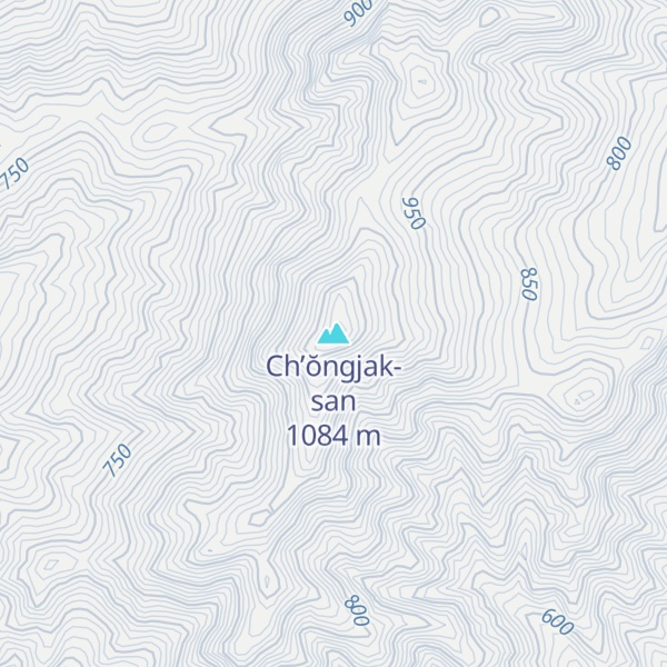 Map of Ch’ŏngjak-san