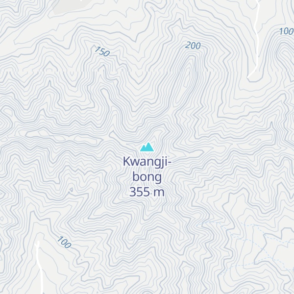 Map of Kwangji-bong
