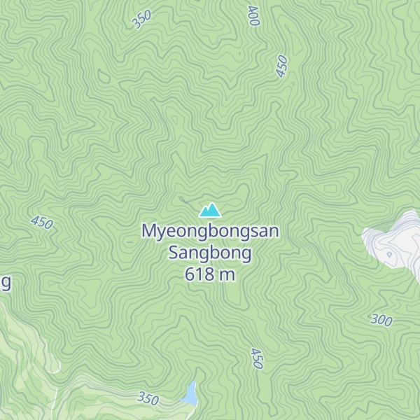 Map of Myeongbongsan Sangbong