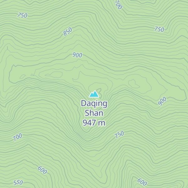 Map of Daqing Shan