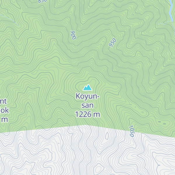 Map of Koyun-san