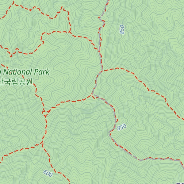 Map of Cheonwangbong
