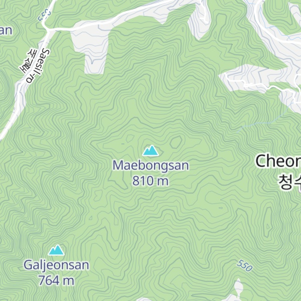 Map of Maebongsan