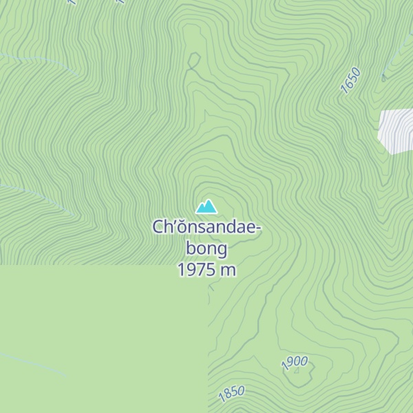 Map of Ch’ŏnsandae-bong