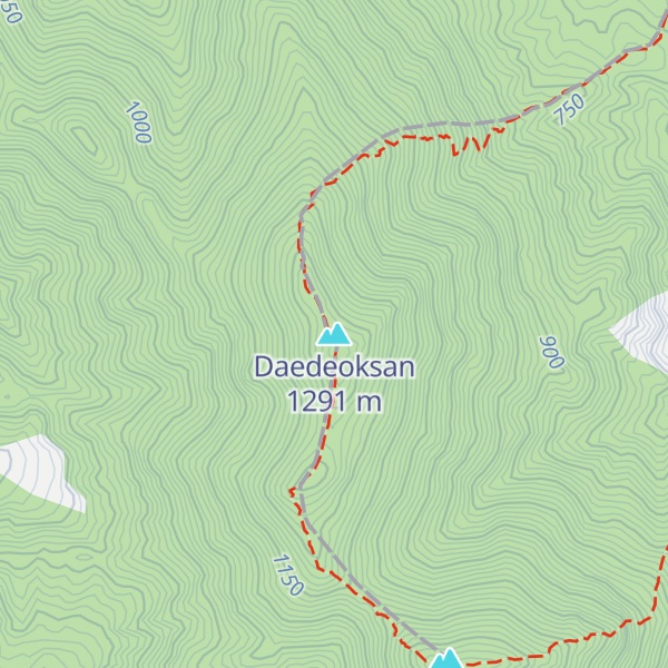 Map of Daedeoksan