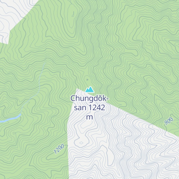 Map of Chungdŏk-san