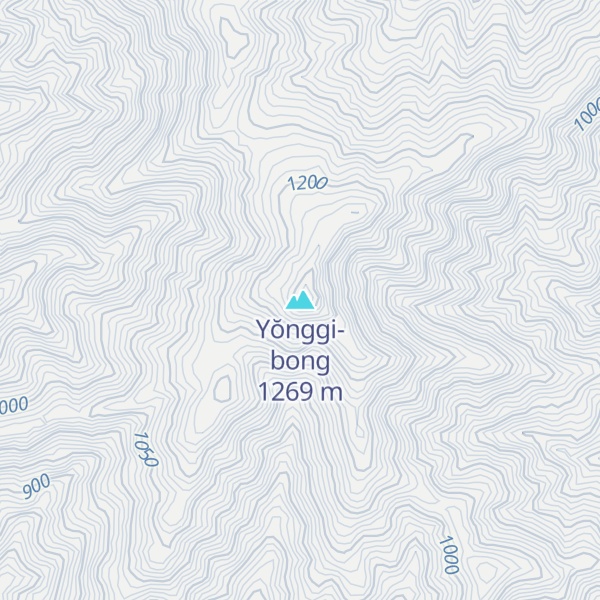 Map of Yŏnggi-bong