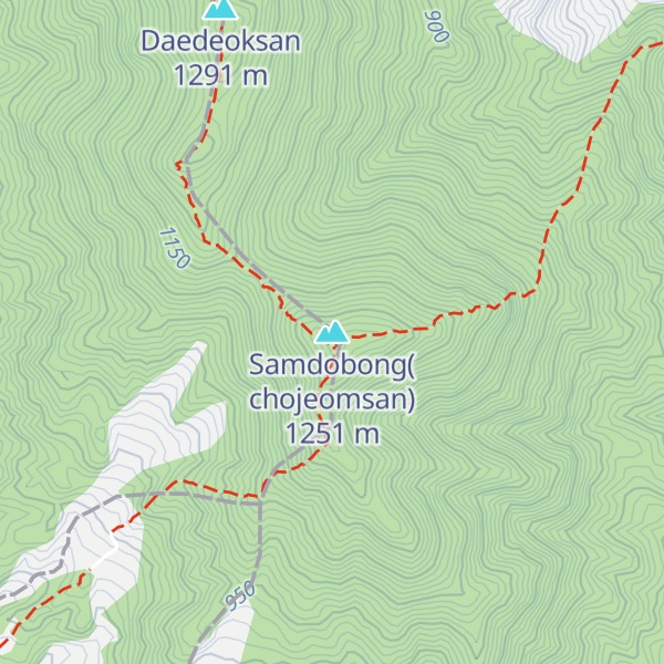Map of Samdobong(chojeomsan)