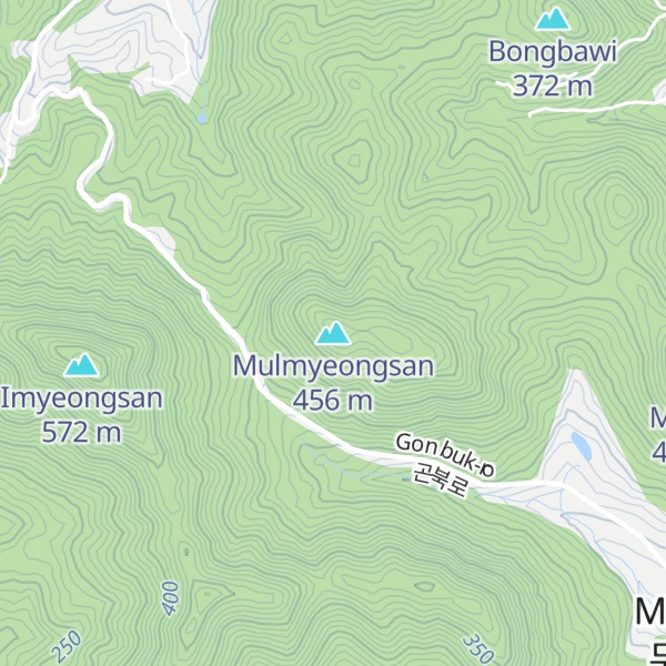 Map of Mulmyeongsan