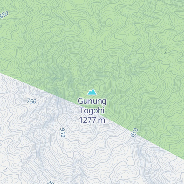 Map of Gunung Togohi