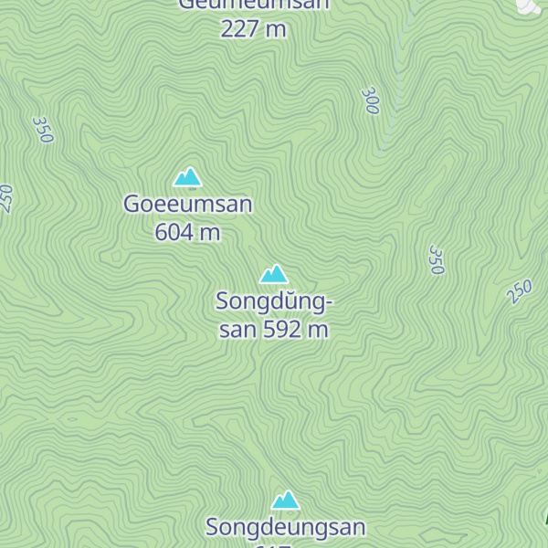 Map of Songdŭng-san