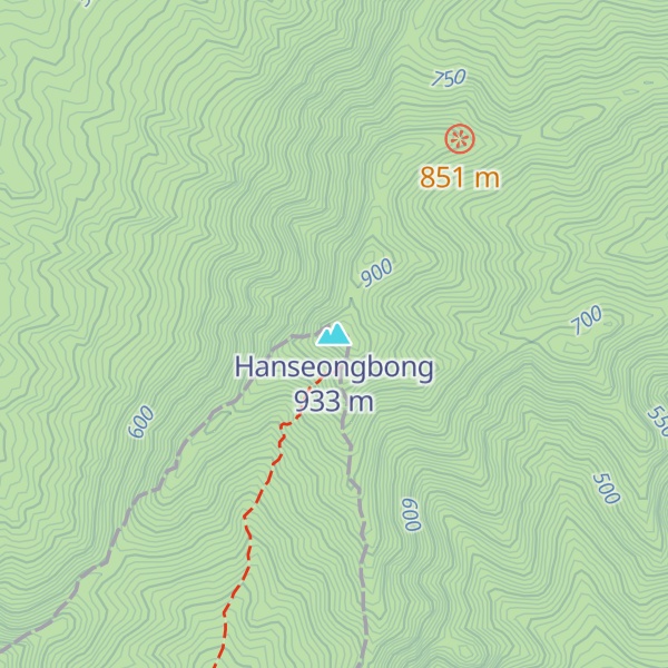 Map of Hanseongbong