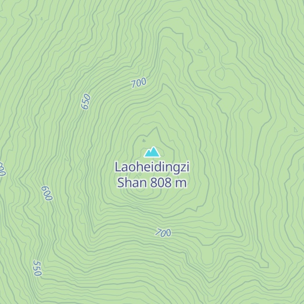 Map of Laoheidingzi Shan