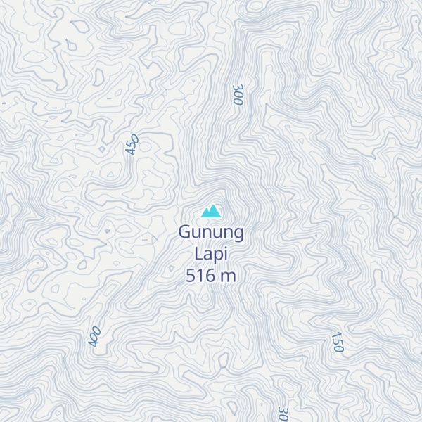 Map of Gunung Lapi