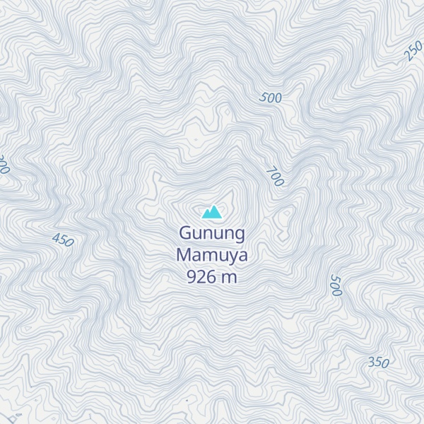 Map of Gunung Mamuya