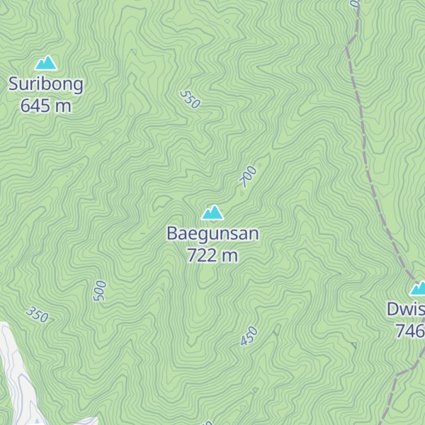Map of Baegunsan