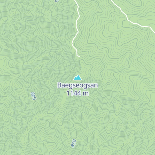 Map of Baegseogsan