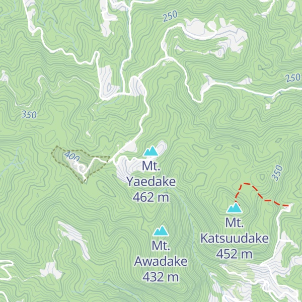 Map of Mt. Yaedake