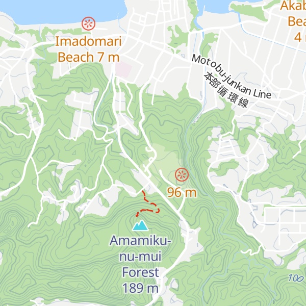 Map of Nakijin Village Gusuku Information Center (Ticket Office)