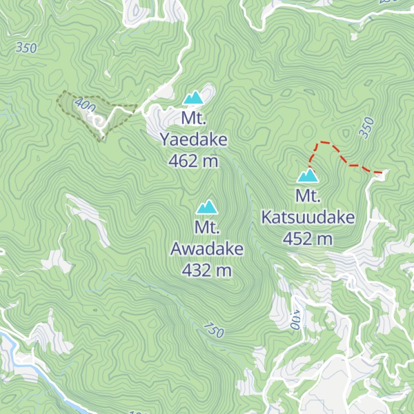 Map of Mt. Awadake