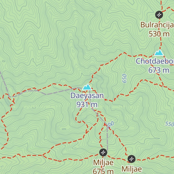 Map of Daeyasan
